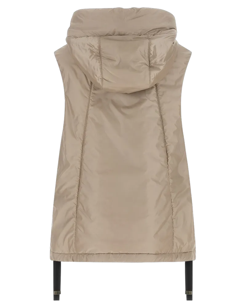 Max Mara Women's Beige Polyester Sleeveless Jacket Clothing Beige