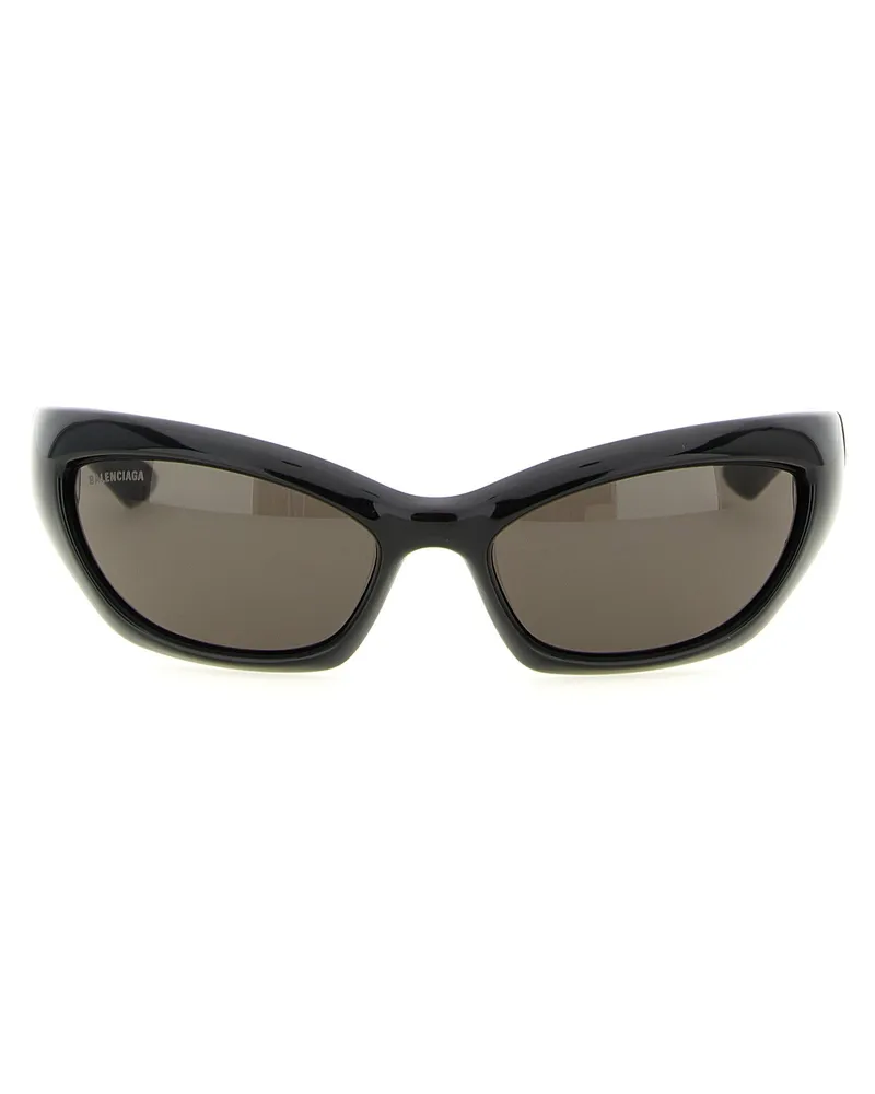 Balenciaga Men's Black Polyamide Sunglasses Black