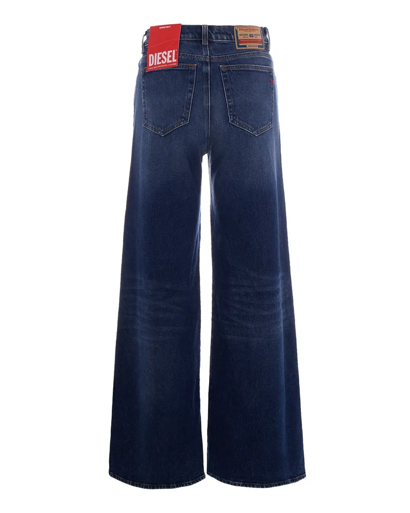 Diesel Women's Flared Jeans 1978 D-Akeni Blue Cotton Blue