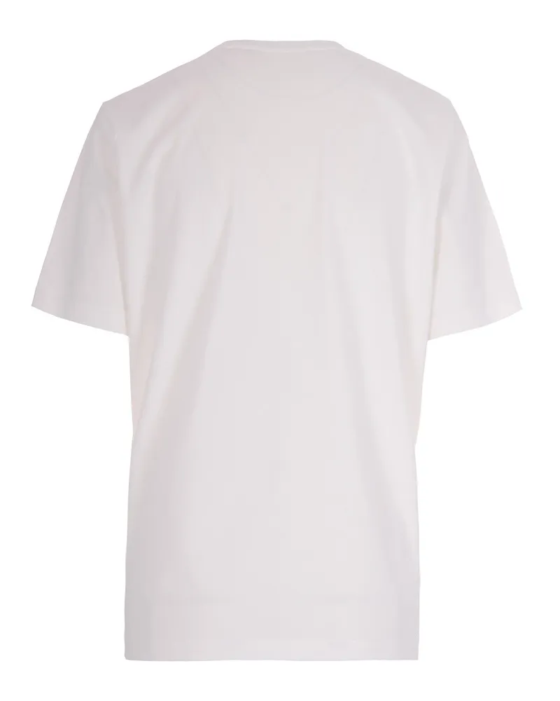 Elisabetta Franchi Women's T-Shirt Crew-Neck Chalk Main: Cotton; Insert: Cotton T-Shirts & Jerseys White