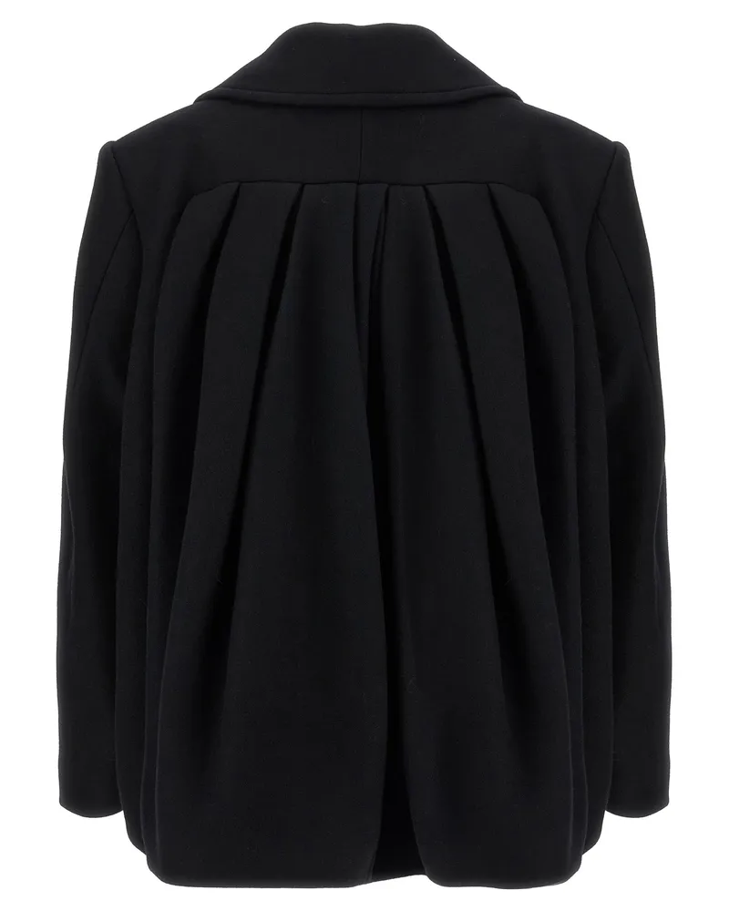 Dries van Noten Women's Black Wool Coat Clothing Black