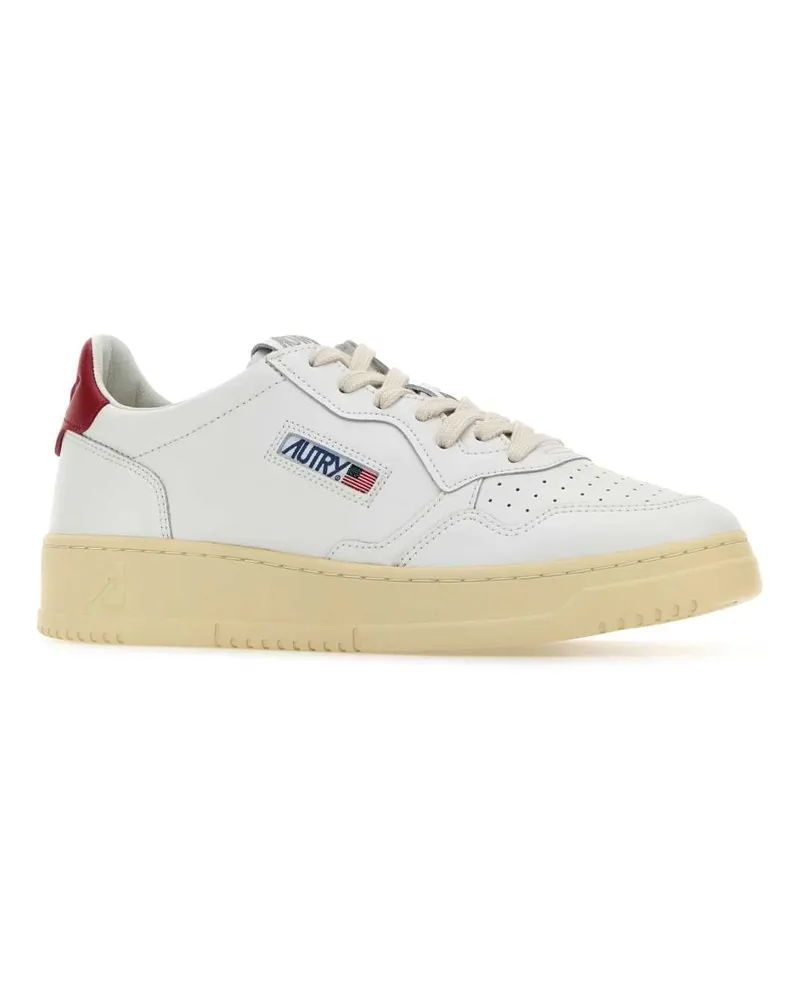AUTRY Men's White Leather Medalist Sneakers White