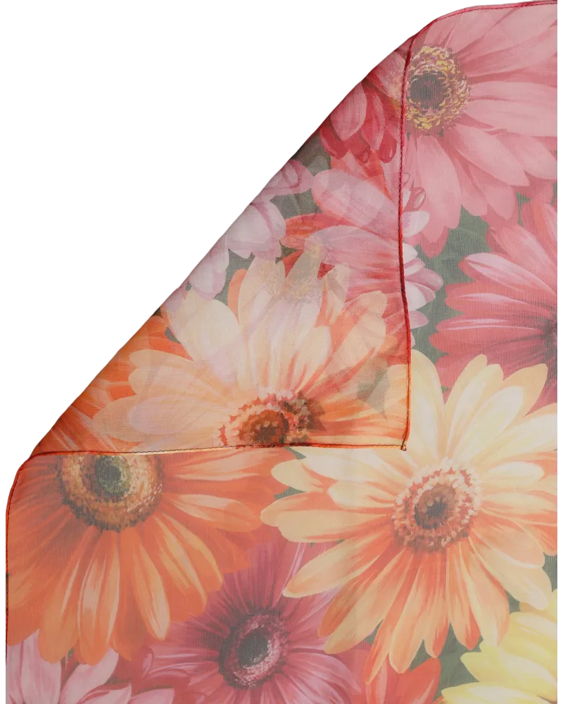 Dolce & Gabbana Floral Silk Shawl — Multicolor Multicolor
