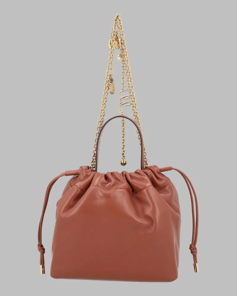 Chloé Supple Leather Shoulder Bag — Brown Brown