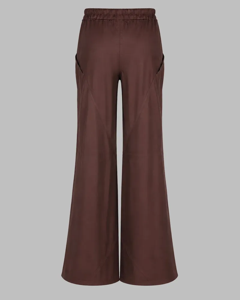Rick Owens Women's Drawstring Trousers Purple Acetate Purple