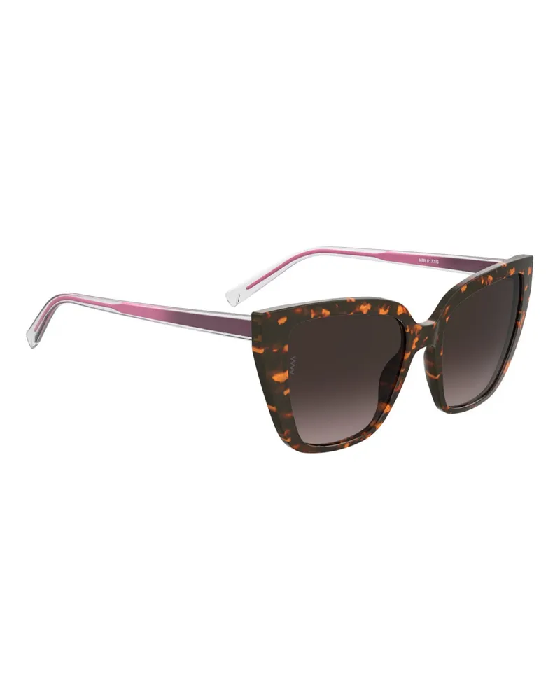 Missoni Women's 0177 Cat-Eye Logo Sunglasses Brown Accessories Brown