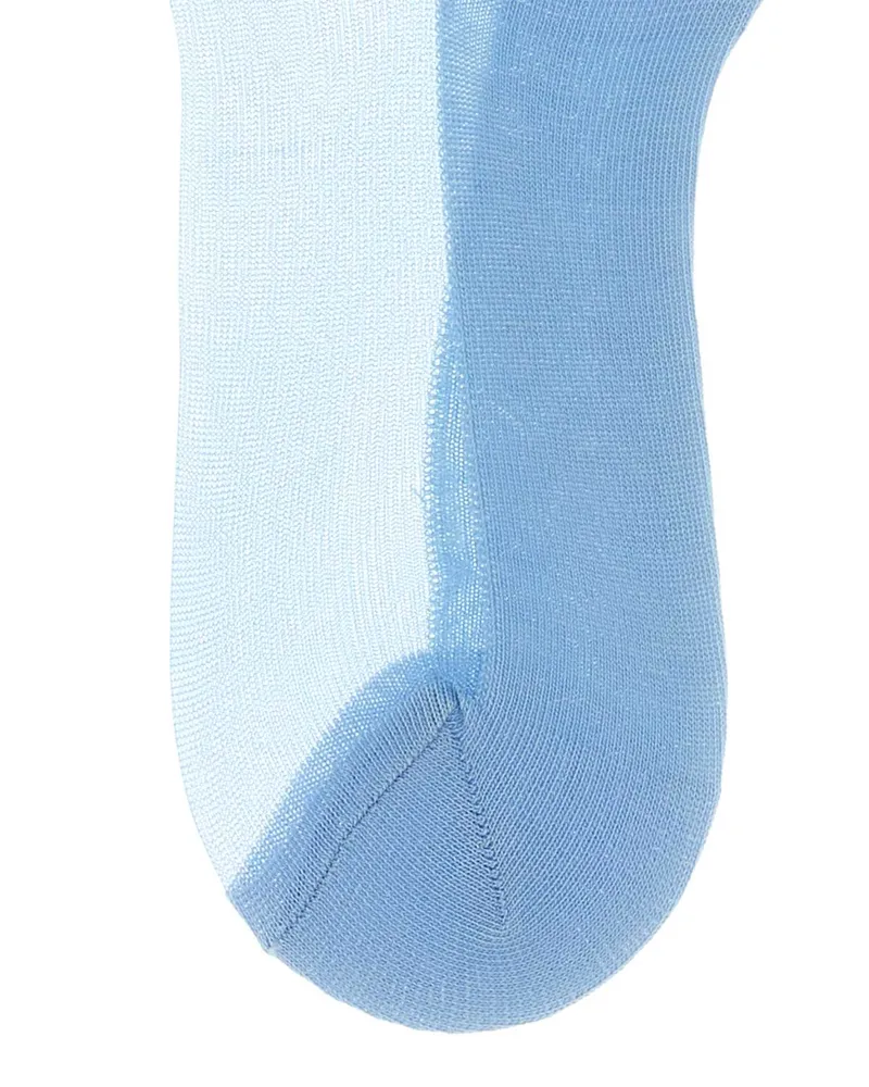 Maison Margiela Women Light Blue Organza Socks Blu Calze Blue