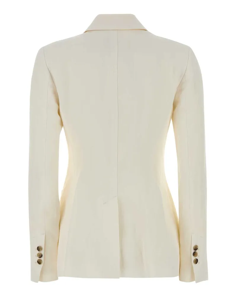 AMI Paris Women's Ivoryy Jersey Blazer Blanccreme Giacche E Gilet Jacket White