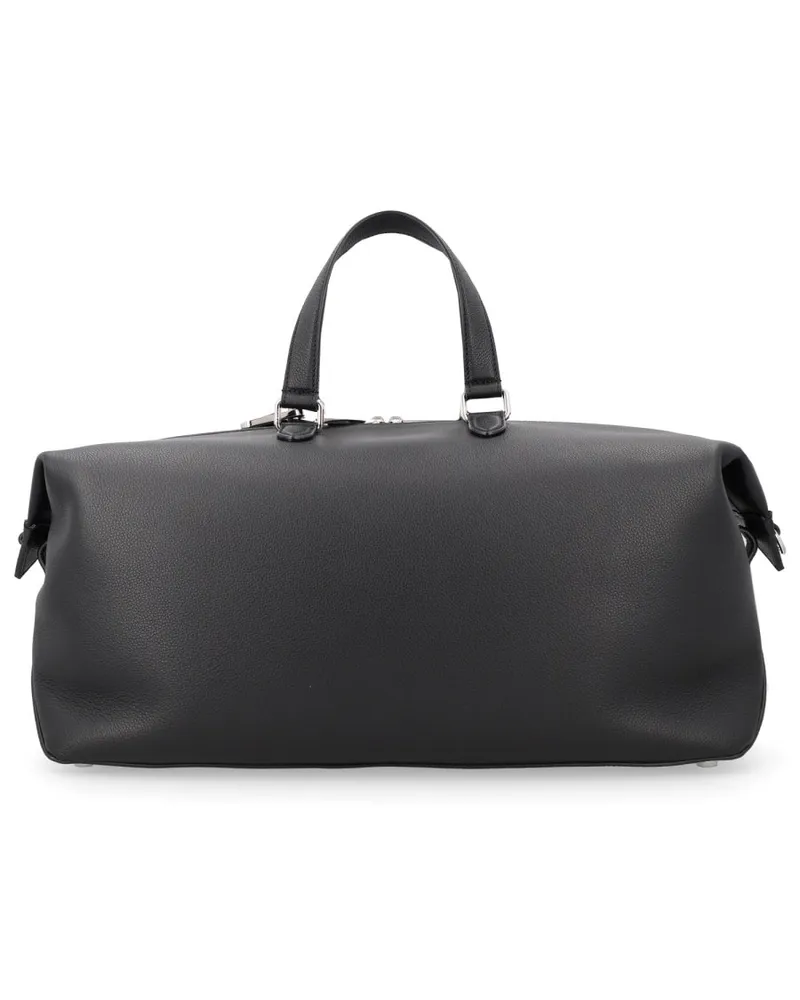 Fendi Men's Handbag Lui 45 Leather Black Calf Handbags Hand Bags Black
