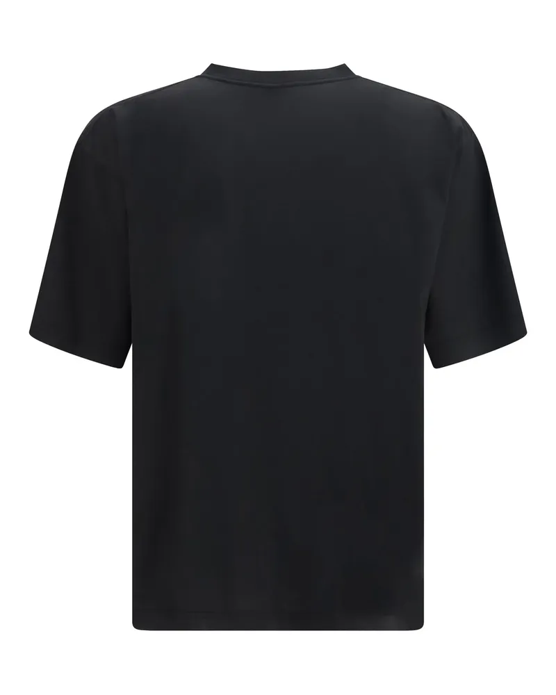 Balenciaga Men's Graphic Print T-Shirt Black Cotton T-Shirts And Polos Black