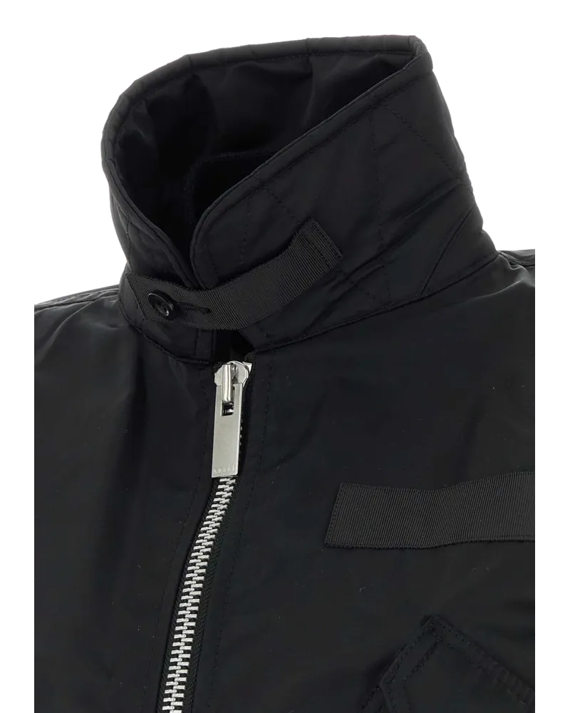 Sacai Oversized Nylon Jacket — Black Black