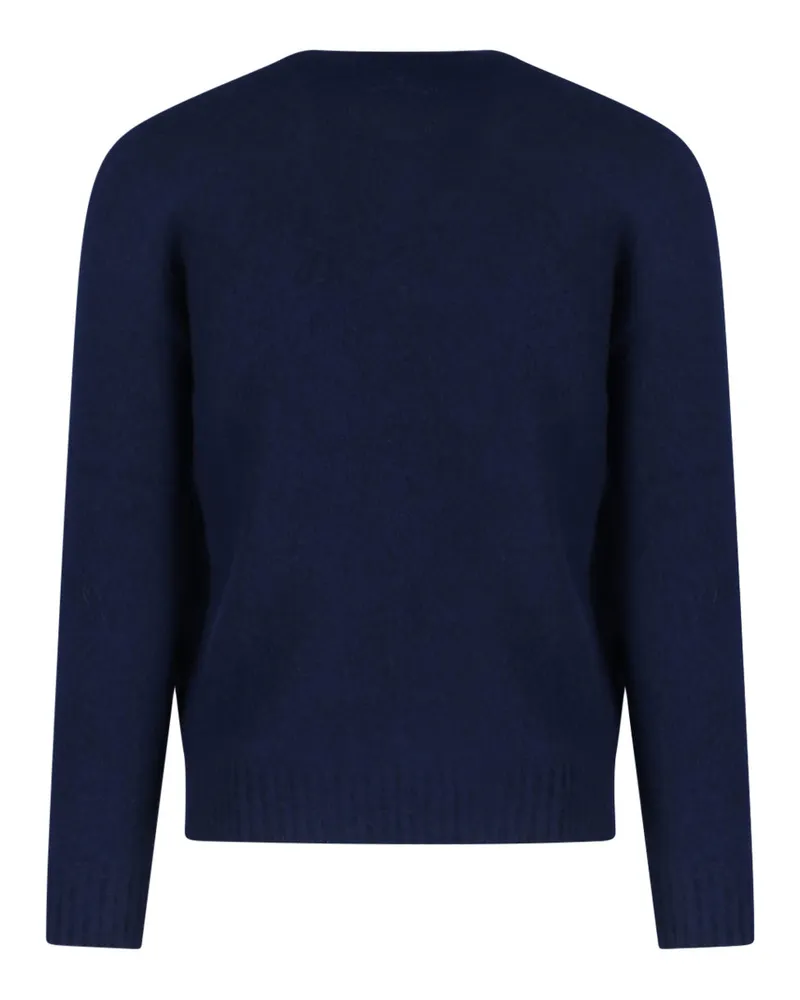 Drumohr  Men's Sweaters Blue Lambswool Navy