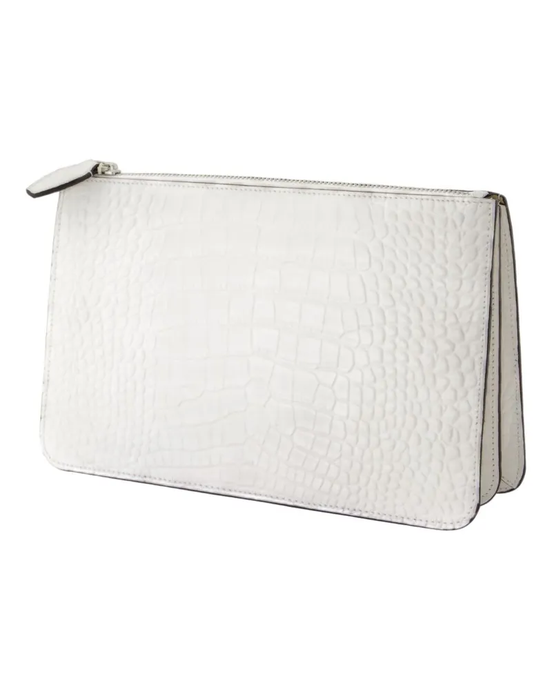 Totême Women's Threefold Clutch White Calfskin Wallet White