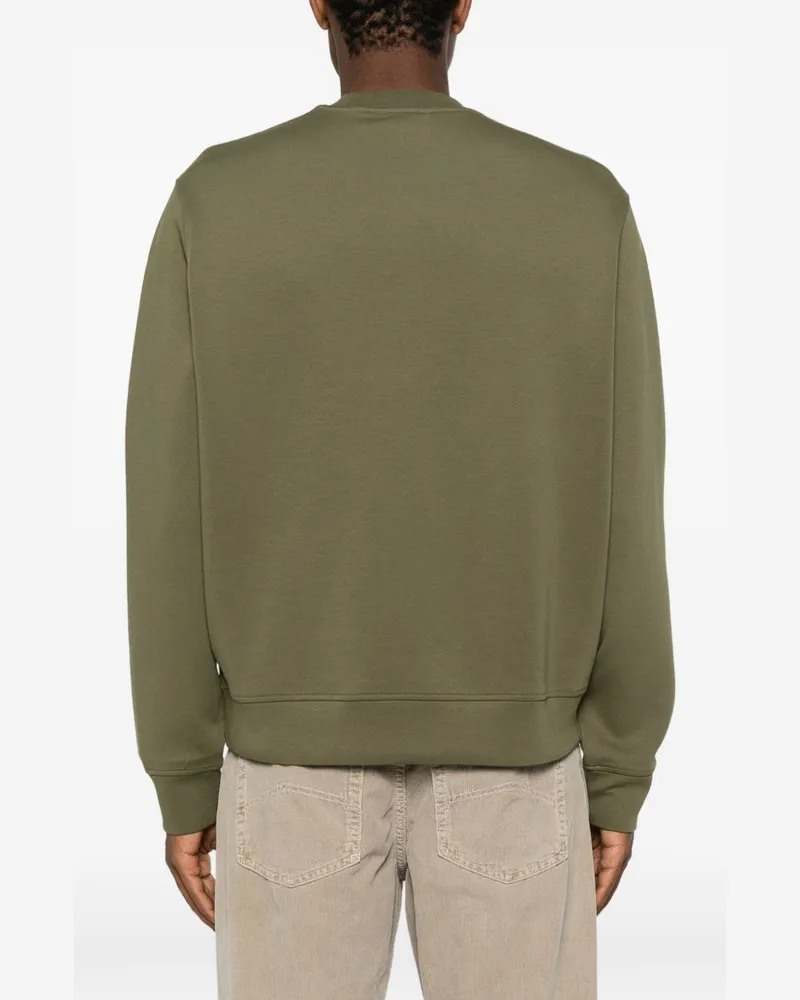 Emporio Armani Logo-Print Sweatshirt — Sage Green Sage