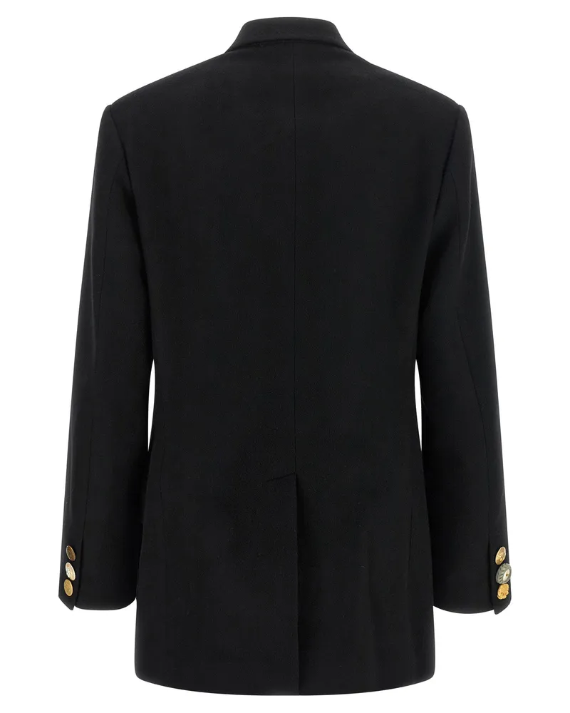 Junya Watanabe Jewel Button Coat — Black Black