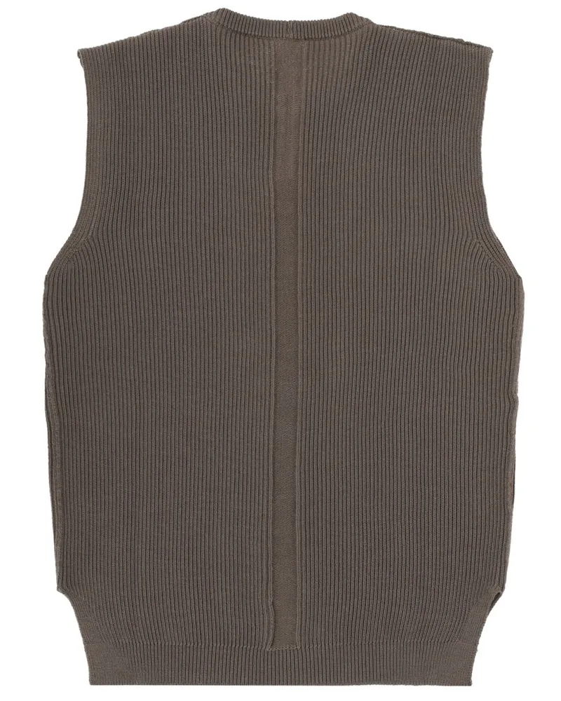 Rick Owens New Wool Knit Sweater — Brown Brown