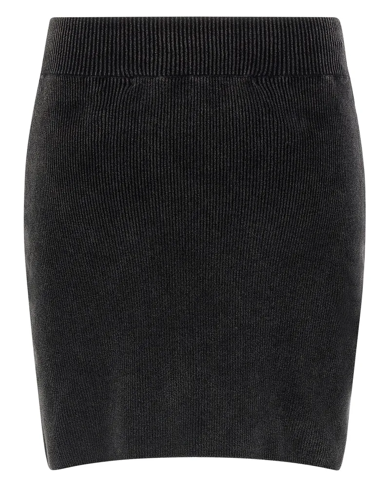 Alexander Wang Women Black Cotton Long Skirt Black