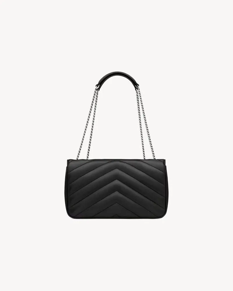 Saint Laurent Unisex Sac Sl H26 Noir Argent Black