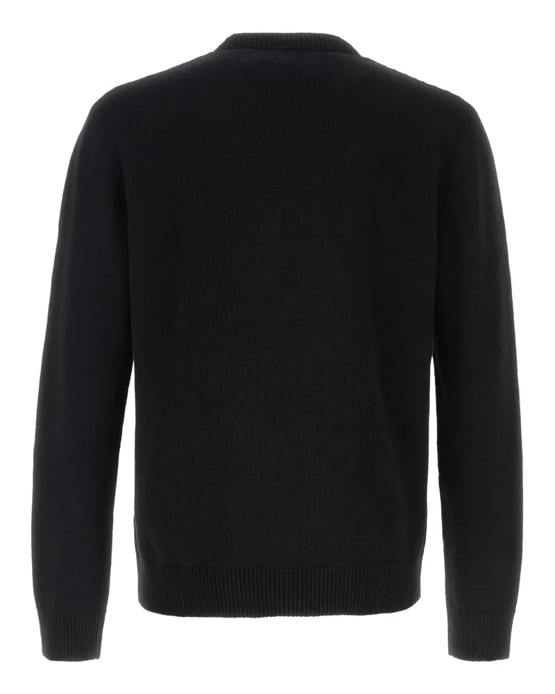 Valentino Garavani Men's Black Wool Sweater Neroburro Virgin Maglie Black