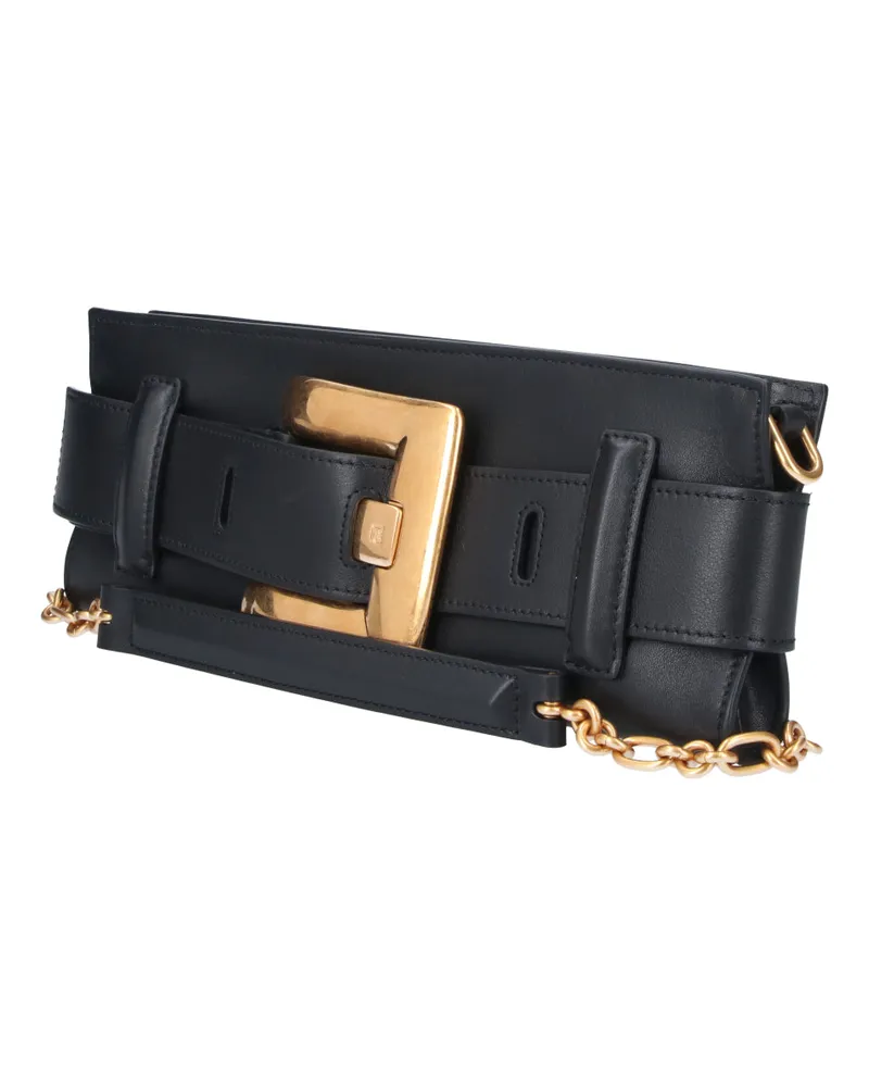 Balmain Women's Bags Black Calf Leather Black