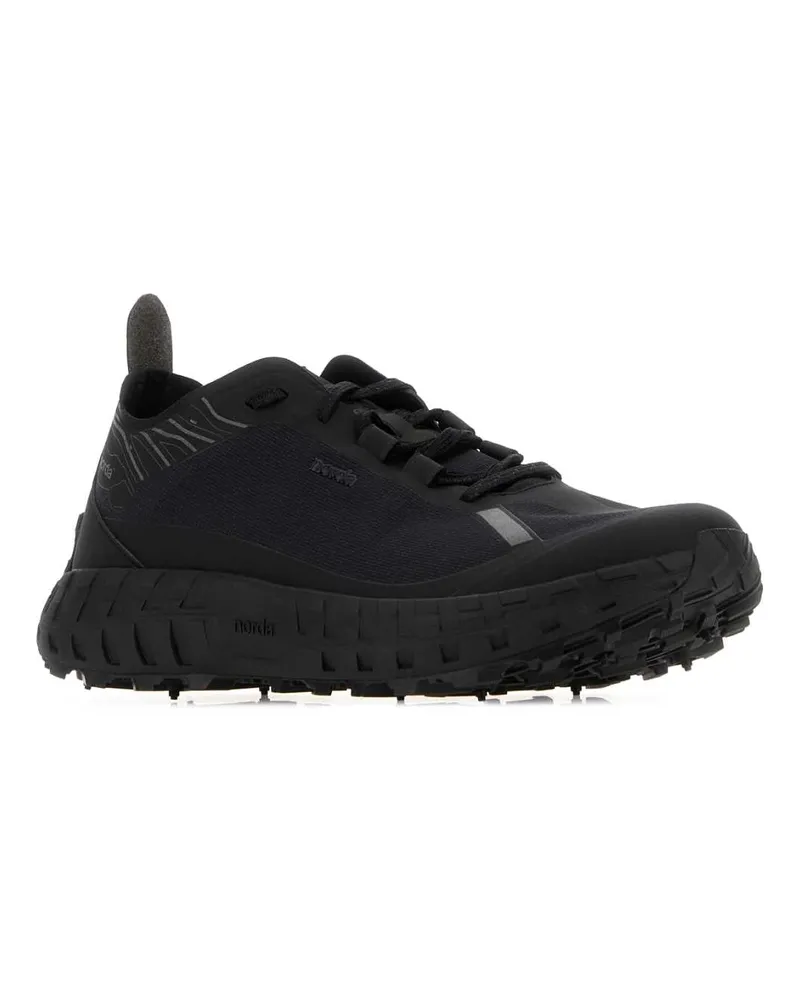 Norda Men's Black Canvas Sneakers Stealth Black
