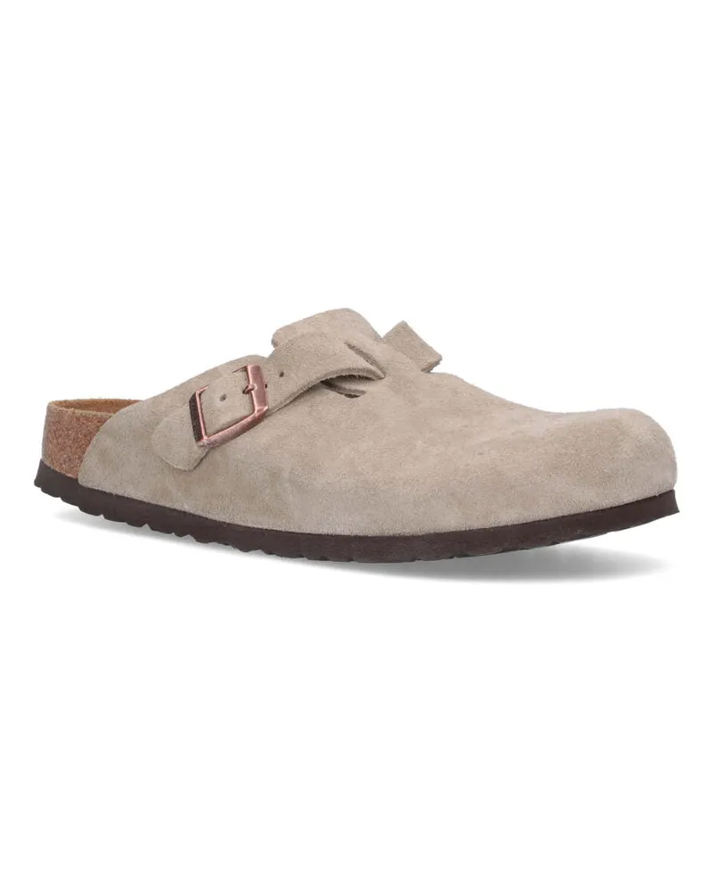 Birkenstock Unisex Sandals Beige Leather Beige