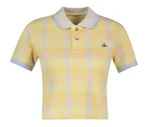 Women's Polo Shirt Yellow Cotton
