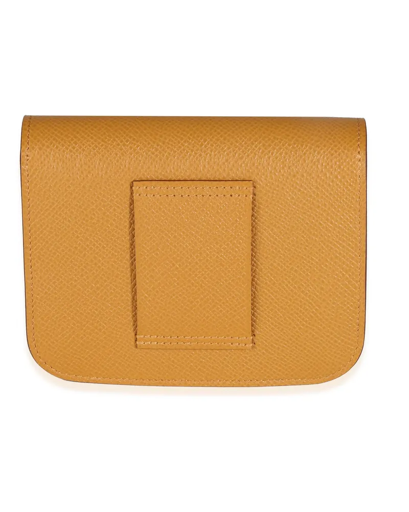 Hermès Men's Sesame Epsom Constance Slim Wallet Phw Brown Leather Brown