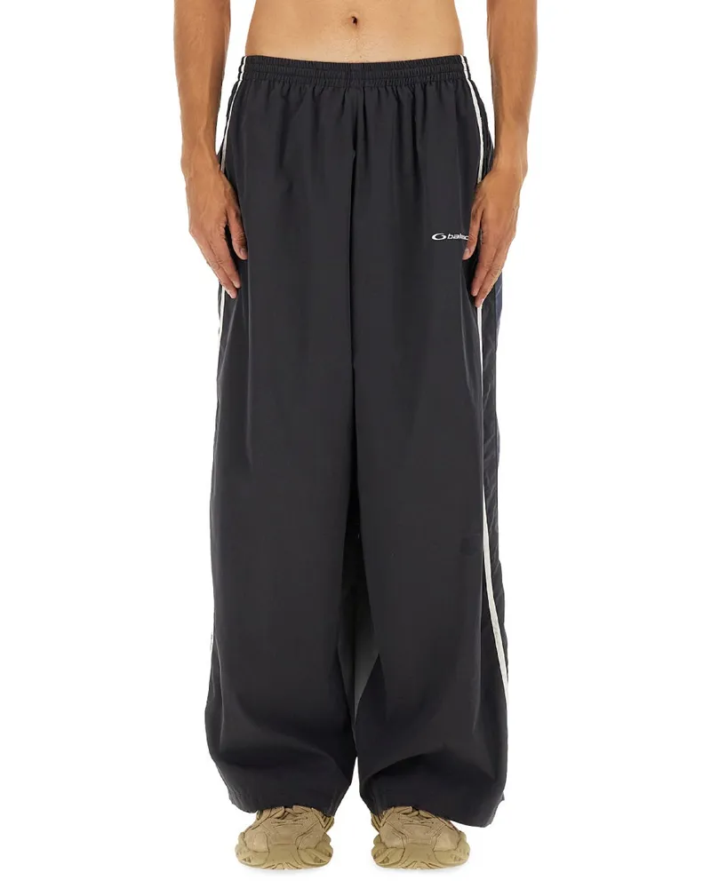 Balenciaga Track Pants — Black Black