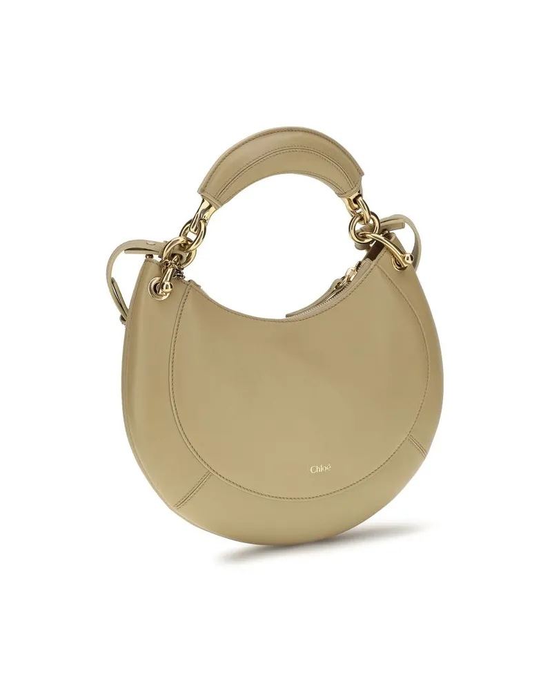 Chloé Women's Beige Calf Leather Bos Taurus Shoulder Bag Beige