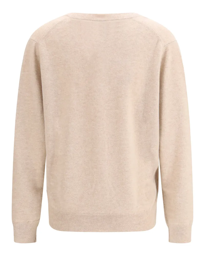 ALLUDE Women's Cashmere Cardigan 45 Kashmir-Capra Hircus Kashmir/capra Sweater Beige