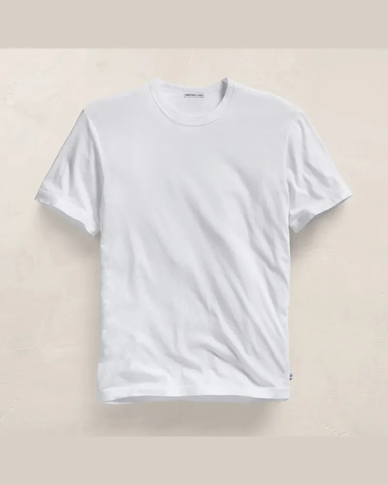 James Perse Men's Shortsleeve Crewneck White T-Shirts And Polos White