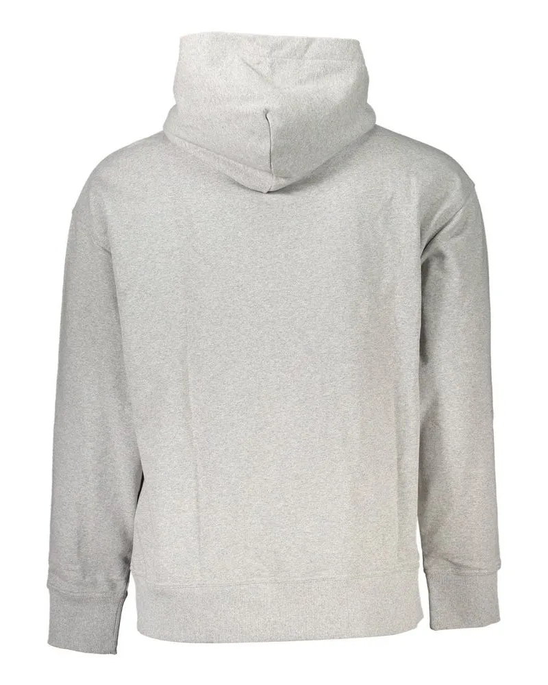 Tommy Hilfiger Logo-Embroidered Cotton Hoodie — Gray Gray
