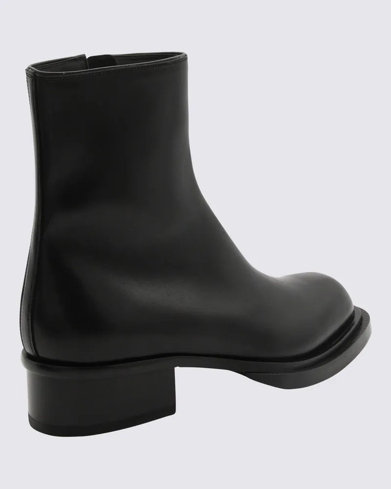 Alexander McQueen Men's Boots Black _cover Le - Sole El Black