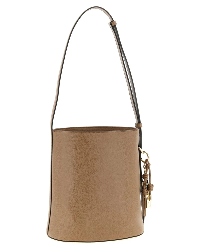 Furla Roxie Bucket Bag — Beige Beige