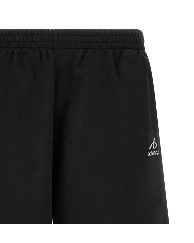 Balenciaga Cotton Bermuda Shorts — Black Black