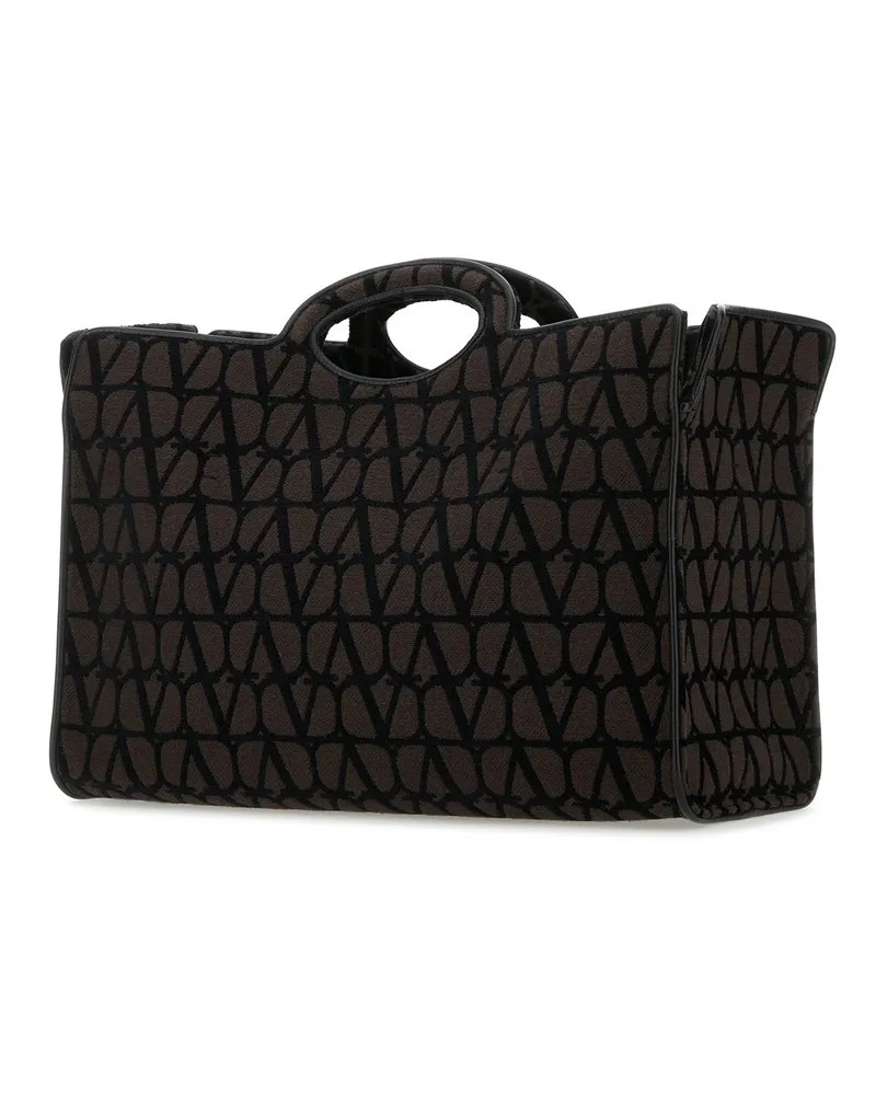 Valentino Garavani 2y0b0c08jxd U02 Viscose Cotton Polyester Borse A Mano Bag Black
