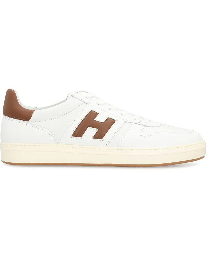 Hogan Men's Sneakers H630 White Leather Trainers White