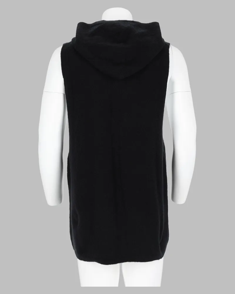 Rick Owens Cashmere Knit Tank Top — Black Black
