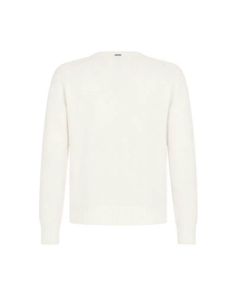 Herno Men's White Cashmere Sweater Clothing White