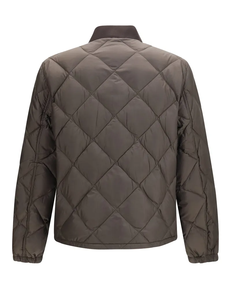 Prada Re-Nylon Quilted Down Jacket — Green 
