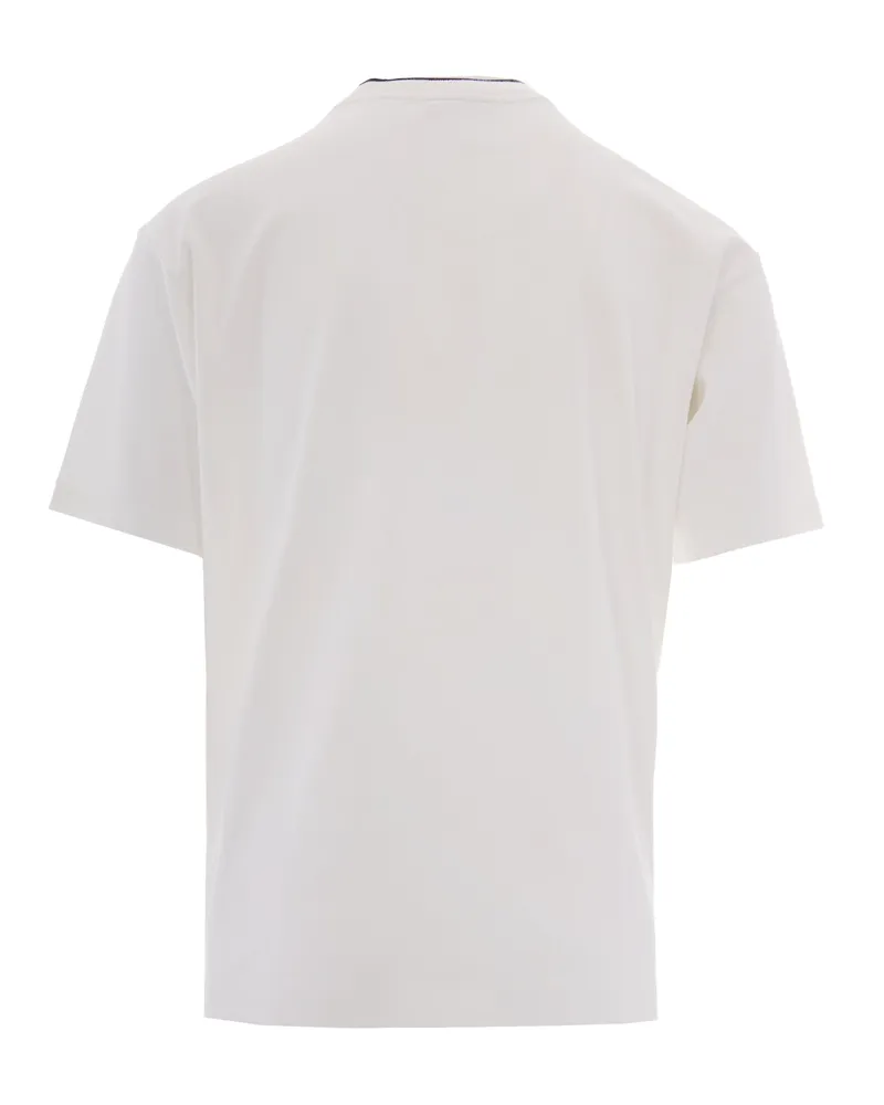 Drôle de Monsieur Men's T-Shirt Dandy Dog Off White Cotton T-Shirts And Polos White
