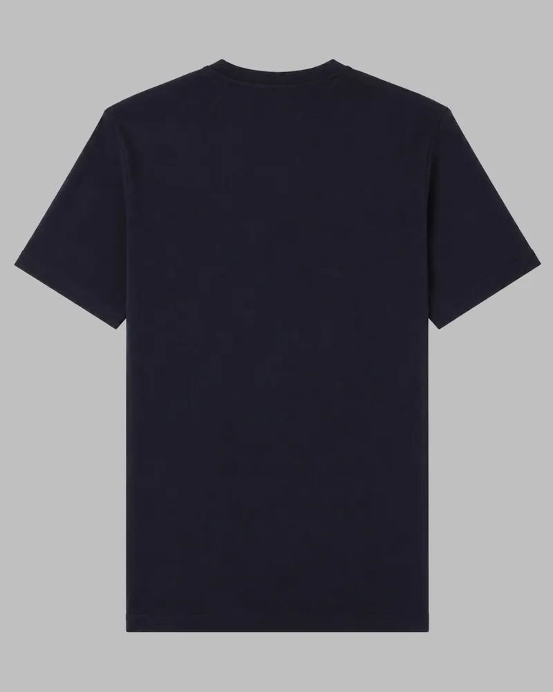 HUGO BOSS Logo-Embroidered Cotton T-Shirt — Blue Blue