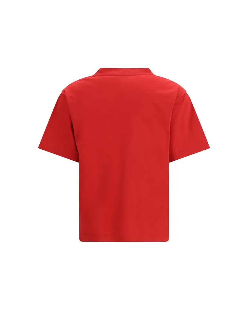 Balenciaga Women Multicolor Cotton T-Shirt Red