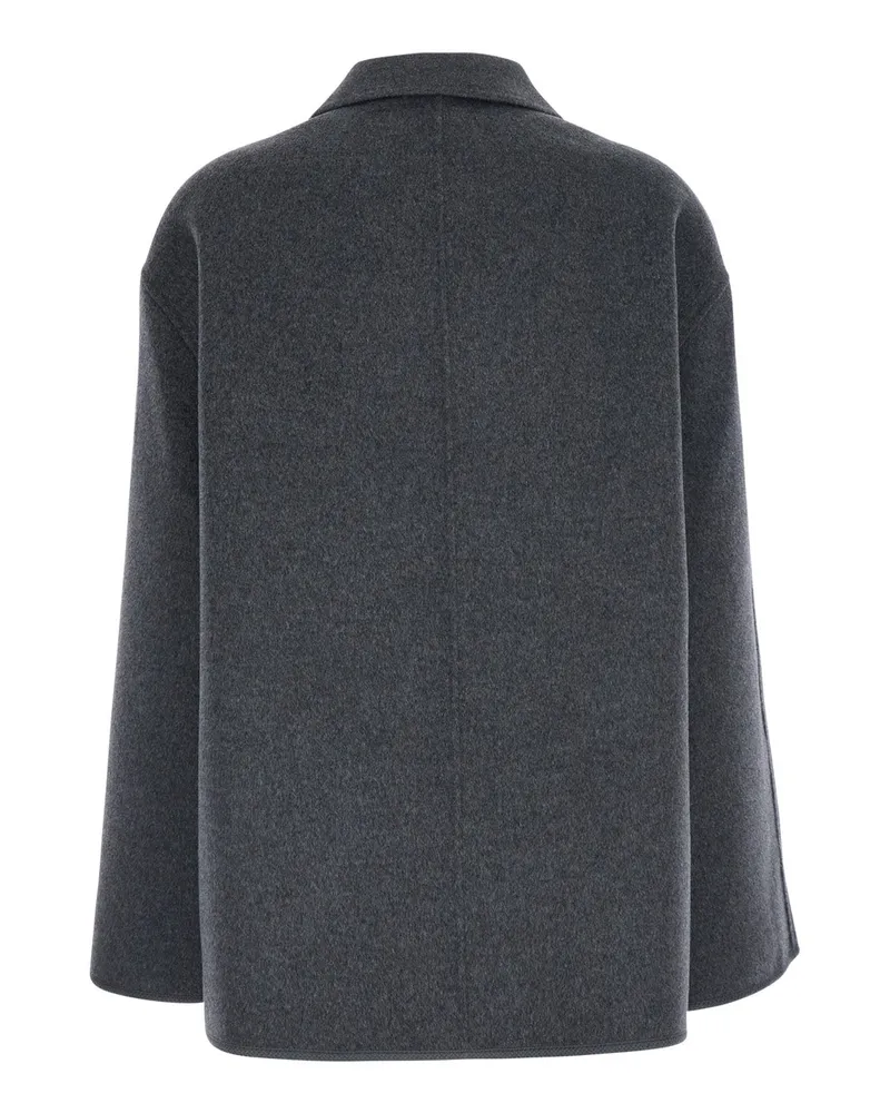 Róhe Women's Jacket Wool-Cashmere Grey Coat Gray