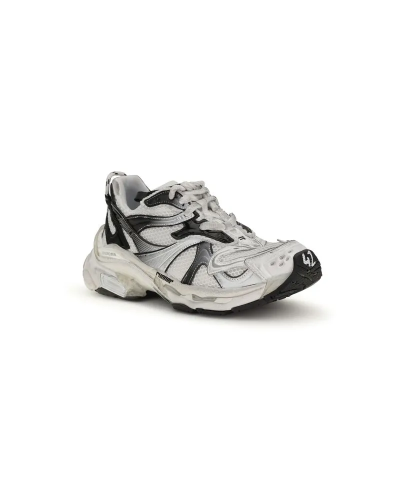 Balenciaga Men's Gray Polyethylene Athletic Sneakers Gray
