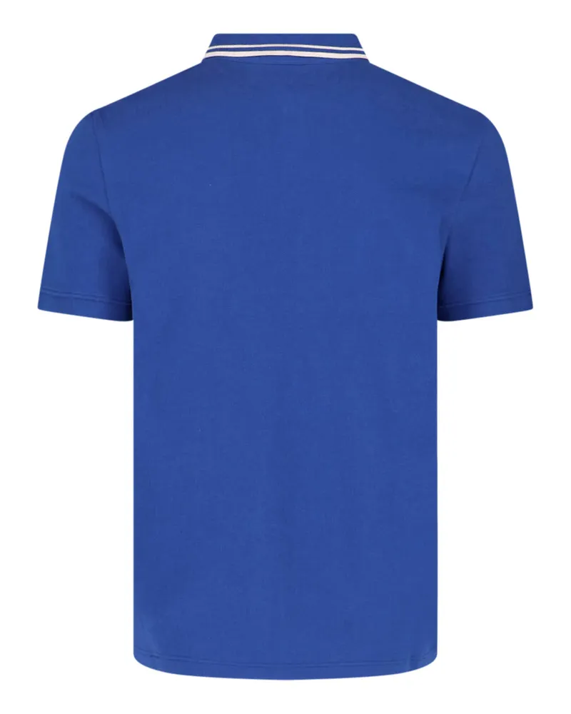 Valentino Garavani Men's T-Shirts And Polos Blue Cottton Blue