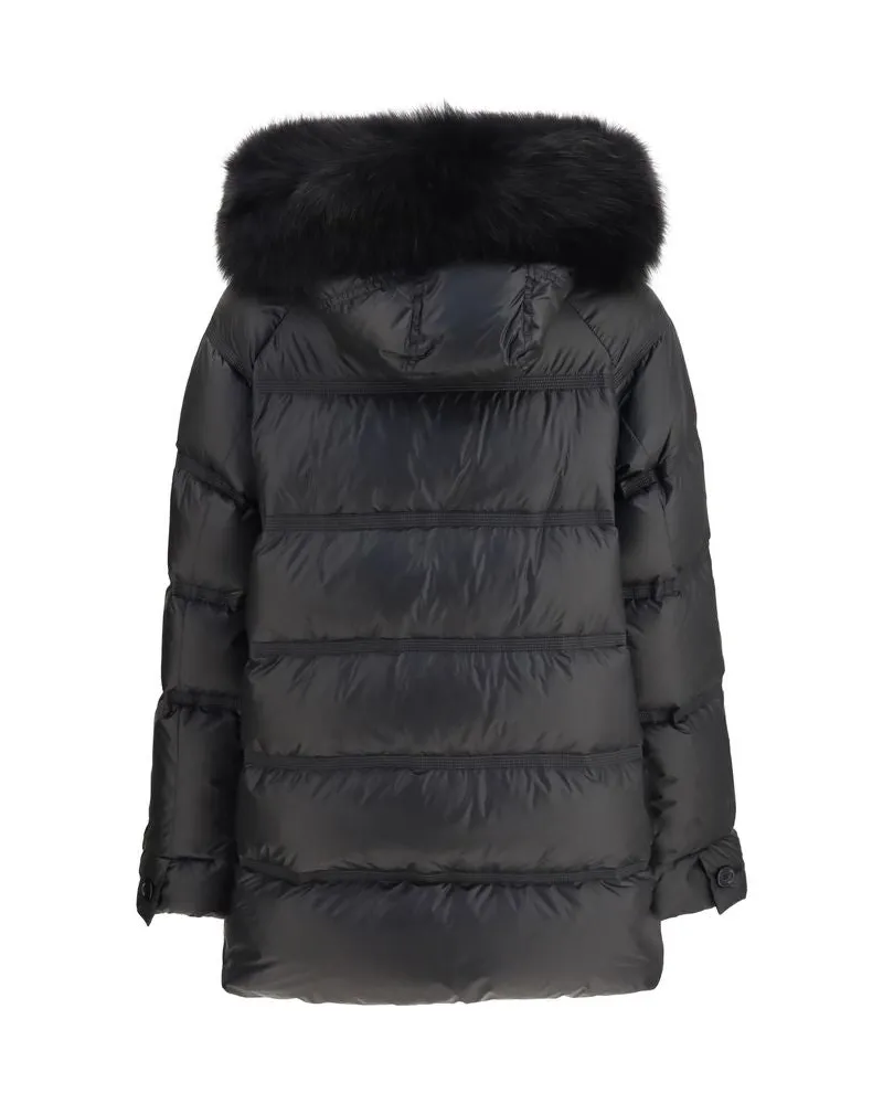 Peuterey Women's Black Polyester Full-Length Jacket Clothing Black