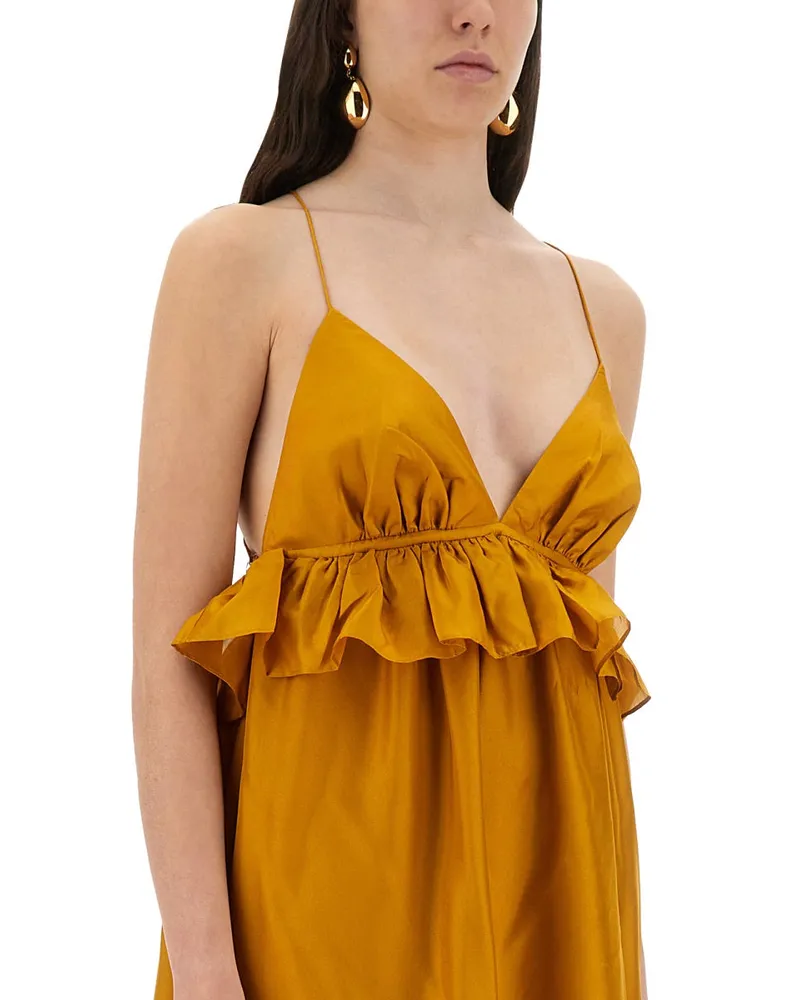 Zimmermann Rhiannon Dress — Gold Gold