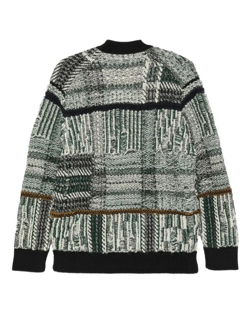 Junya Watanabe Wool Blend Intarsia Cardigan 